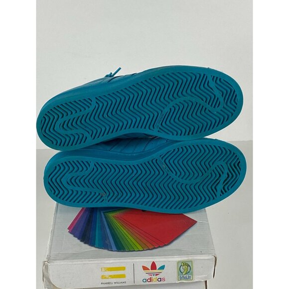Adidas x Pharrell Williams Superstar Supercolor J Sneakers S31607 Size 4.5 F123 - Picture 6 of 8